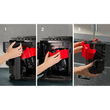 Caffettiera superautomatica Siemens con istruzioni per la pulizia del gruppo caffè in tre semplici passi