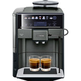 Macchina caffè automatica Siemens con touch screen e due tazze per espresso perfetto