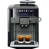 Macchina caffè automatica Siemens EQ.6 Plus con display touchscreen e due tazze di espresso
