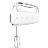Sbattitore impastatrice Smeg 250W bianco con design retro e accessori per mescolare e montare