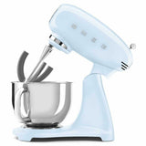 Sbattitore impastatrice Smeg Blu Pastello con ciotola in acciaio inox e design retro elegante