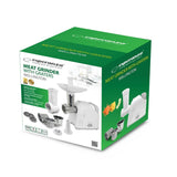 Tritatutto elettrico acciaio inox Esperanza con diverse grattugie per preparazioni culinarie versatili