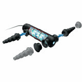 Chiarificatore per piscina Ubbink in esposizione con connettori e design innovativo per una pulizia efficace