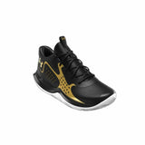 Scarpe da basket Under Armour uomo in nero e oro con supporto avanzato per prestazioni elevate