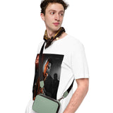 Maglietta unisex sax jazz con grafica di un sassofonista e design elegante per appassionati di musica