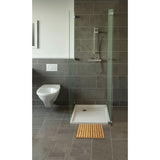 Impalcatura Wenko 50x50 cm bambù in bagno, design elegante e funzionale per area doccia