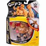 Statuetta Goo Jit Zu The Rock in plastica flessibile, perfetta per giochi e collezioni di supereroi