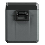 Mini frigo portatile Yolco in grigio scuro, perfetto per mantenere freschi cibi e bevande in viaggio